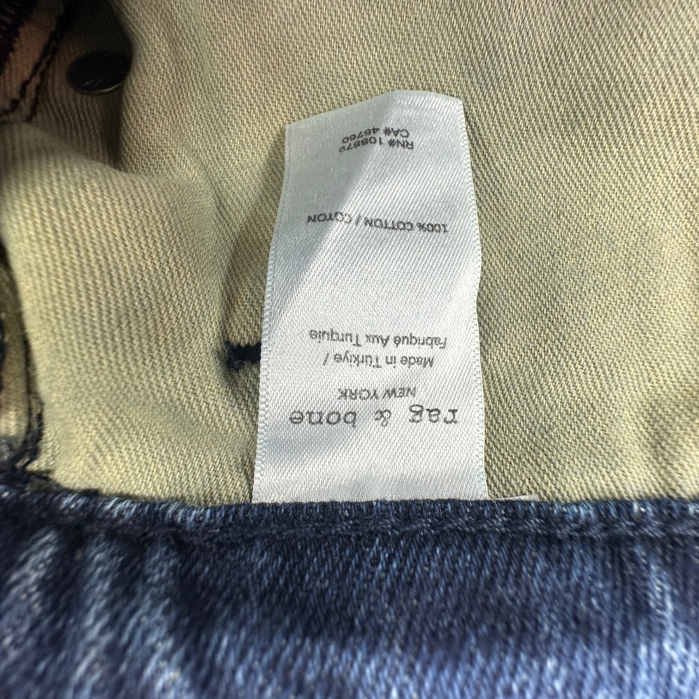 RAG & BONE The Logan Mid Rise Wide Leg Jeans Medium Wash Size 29 - Picture 5 of 9
